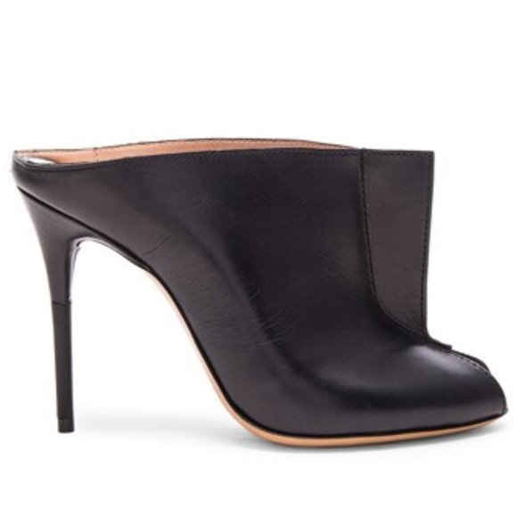 RARE MAISON MARGIELA MULES LEATHER LIGHT BRUSHED MULES - BLACK - 36 - NWT - Picture 1 of 1